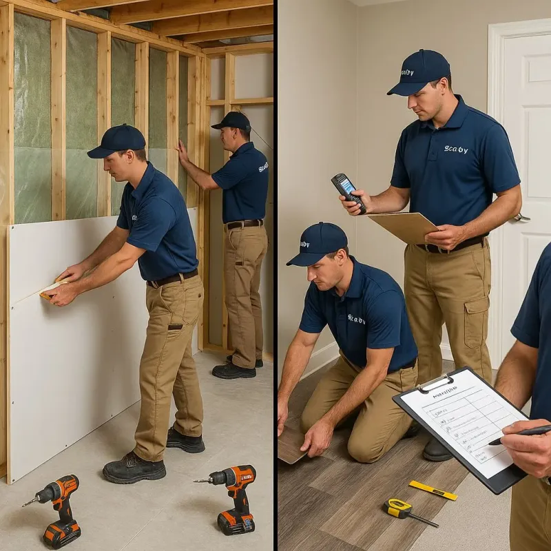 Repairs and Reconstruction process in Palmyra, VA